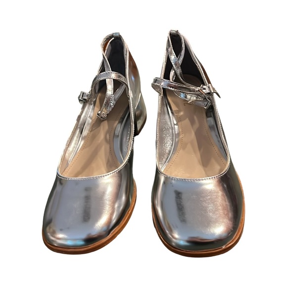 SCHUTZ Prata-Dorothy Silver Mary Jane Pump Size 8.5 New - Picture 4 of 12